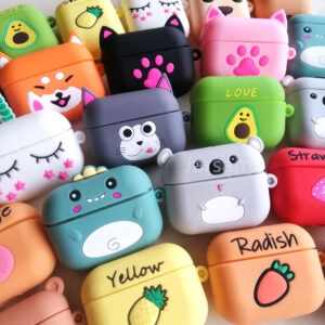 3D Cartoon & Shoe Box Design Rubber Silicon Protective Earphone Case for Airpods Pro Wireless Headphone Cover for Airpods Case