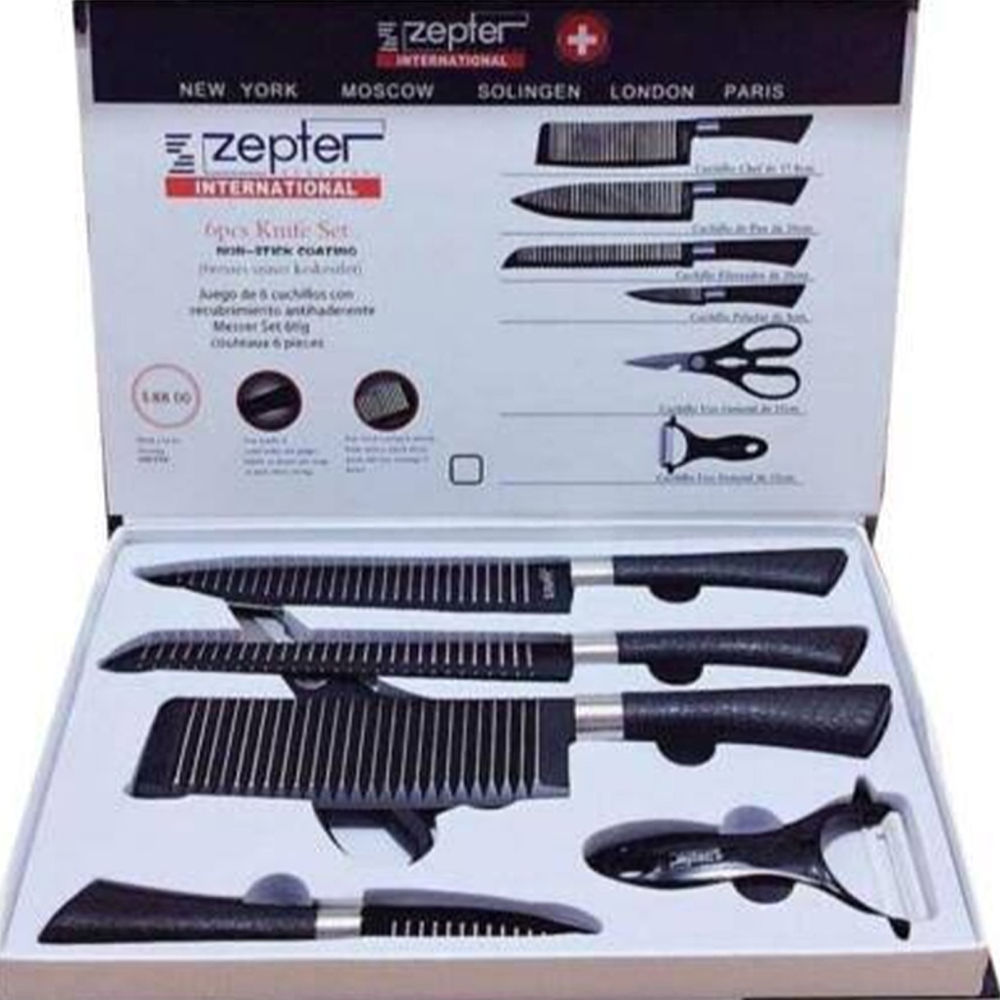 Multifunctional Zepter Knife set 6 Pieces for Kichen - Image 3