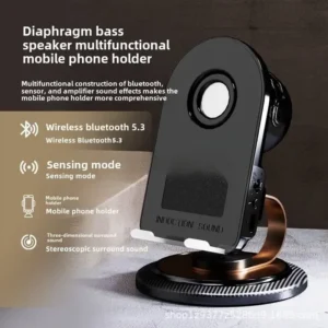 Sensor Speaker & Phone Stand – Premium Mobile Holder with HiFi Sound