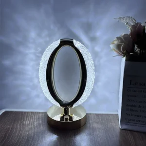 GC LED Crystal Table Lamp Portable O-shaped