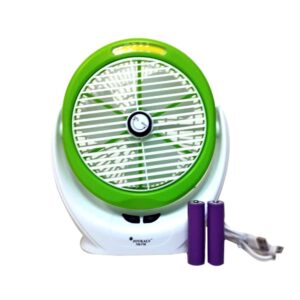 JOYKALY YG-718 Portable Rechargeable AC/AD Electronic Fan with LED Light