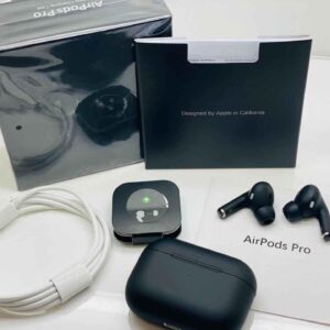 Apple Air pods Pro 2nd Gen ( Active Noise cancelation) With H2 Chip ( 1st Master Copy) Black Color. Full Factional ANC. crystal clear Loud Sound with Extra bass