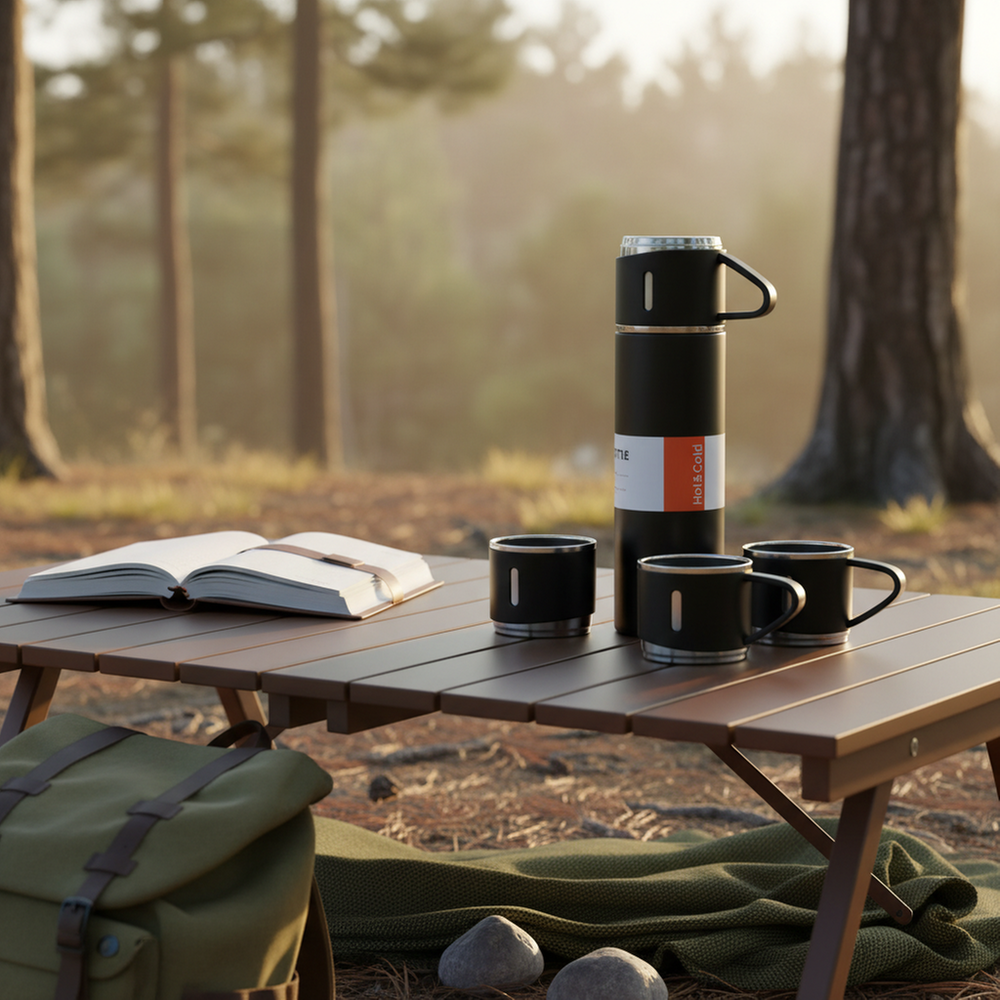 Stainless Steel Vacuum Thermal Flask Set 500ml