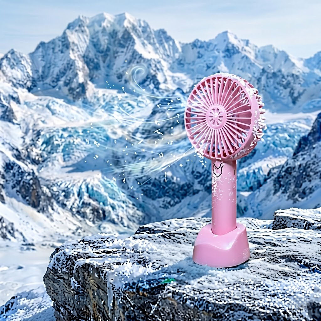 Hand Fan Mini Portable Handheld Fan Multicolor USB Rechargeable Desktop Fan For Indoor Outdoor Travel - Image 3