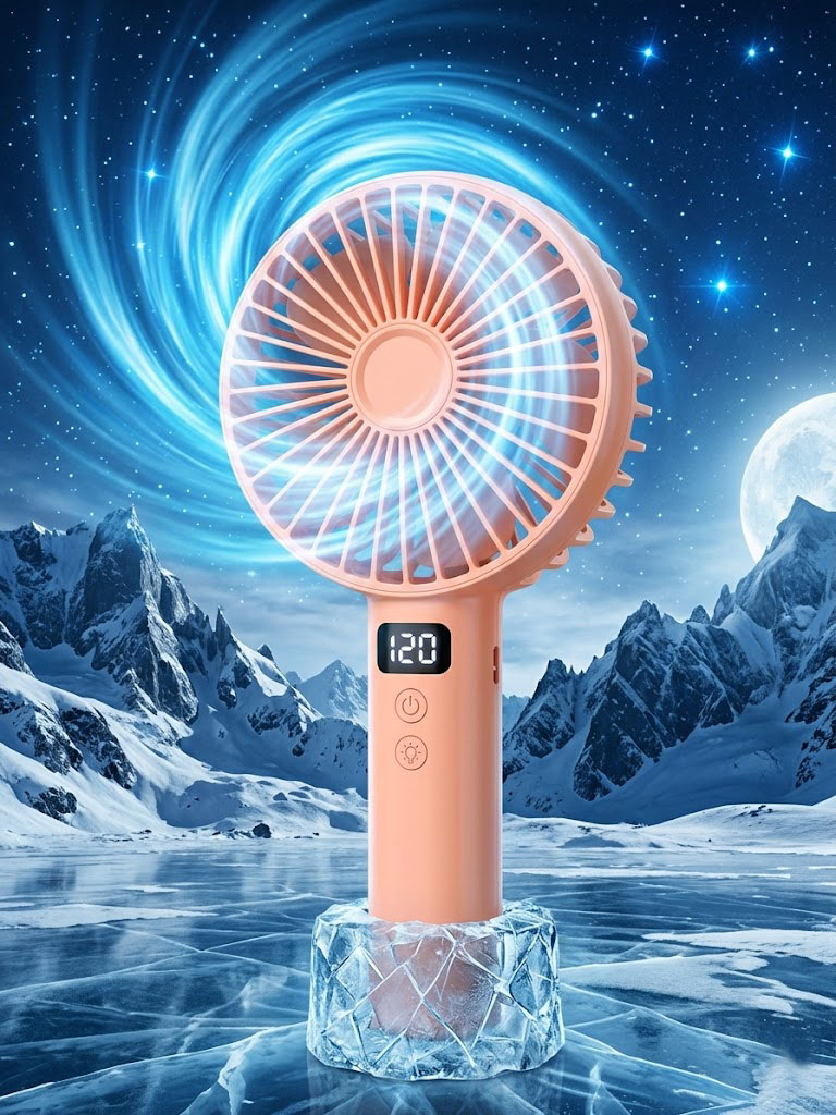 Hand Fan Mini Portable Handheld Fan Multicolor USB Rechargeable Desktop Fan For Indoor Outdoor Travel - Image 6