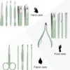 16 Pcs Stainless Steel Portable Nail Clipper Set Professional Pedicure Kit Beauty Manicure Set