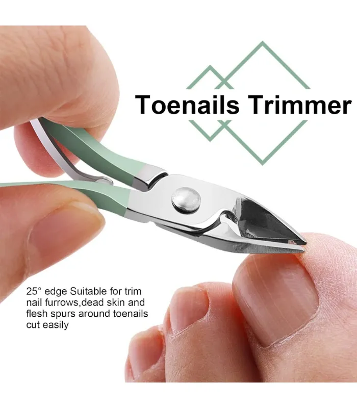 16 Pcs Stainless Steel Portable Nail Clipper Set Professional Pedicure Kit Beauty Manicure Set - Image 7